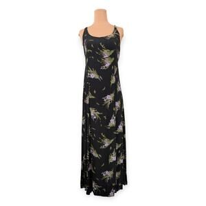90s Tie-back Midi Cottagegoth Dress